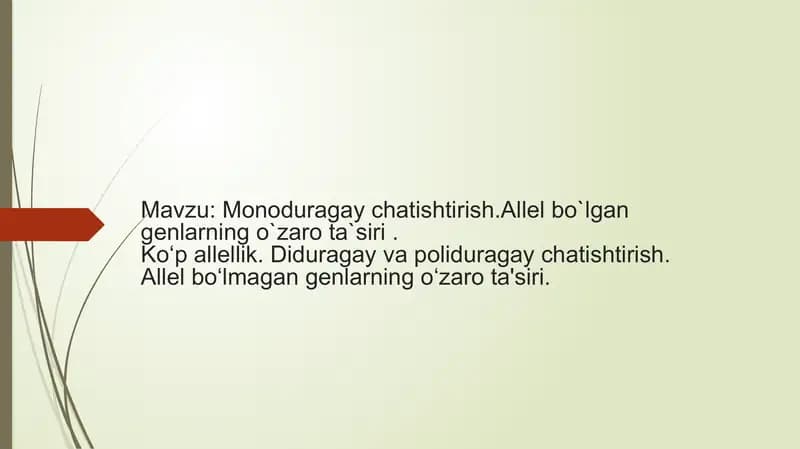 Monoduragay chatishtirish
