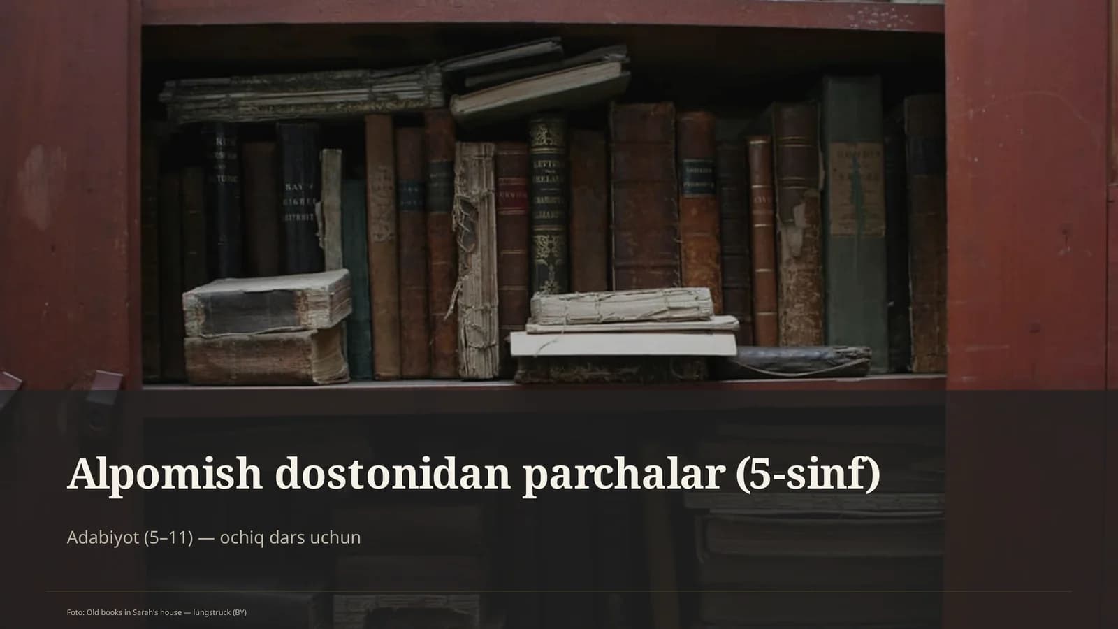 Alpomish dostonidan parchalar (5-sinf)