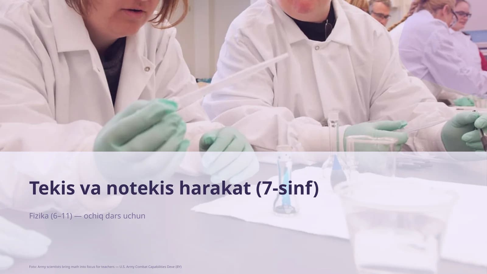 Tekis va notekis harakat (7-sinf)