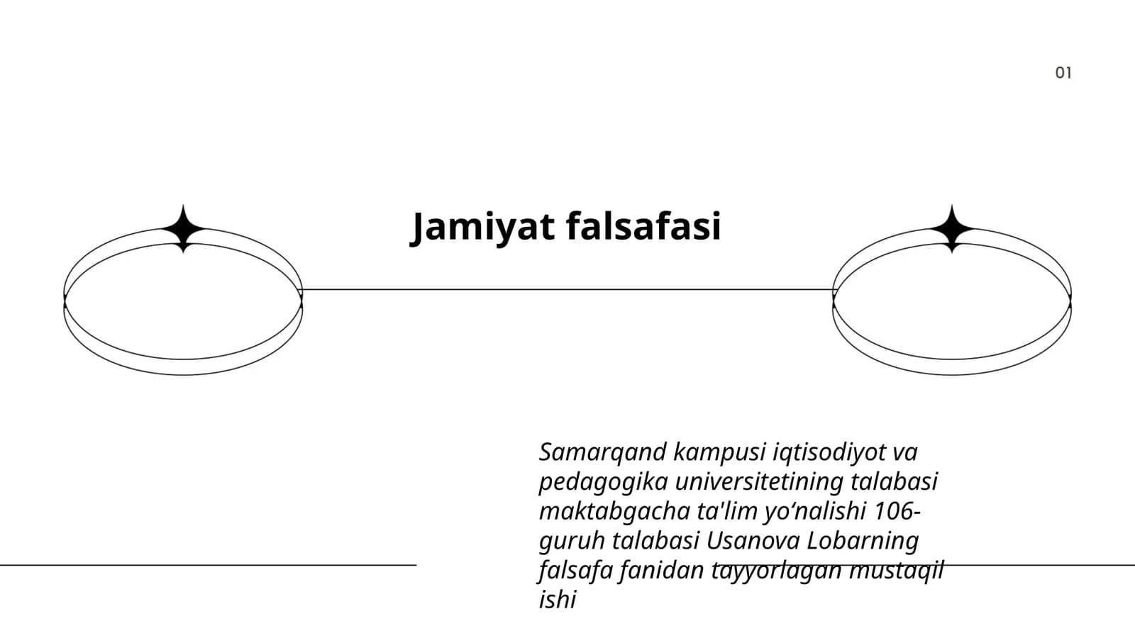 Samarqand kampusi iqtisodiyot va pedagogika universitetining talabasi