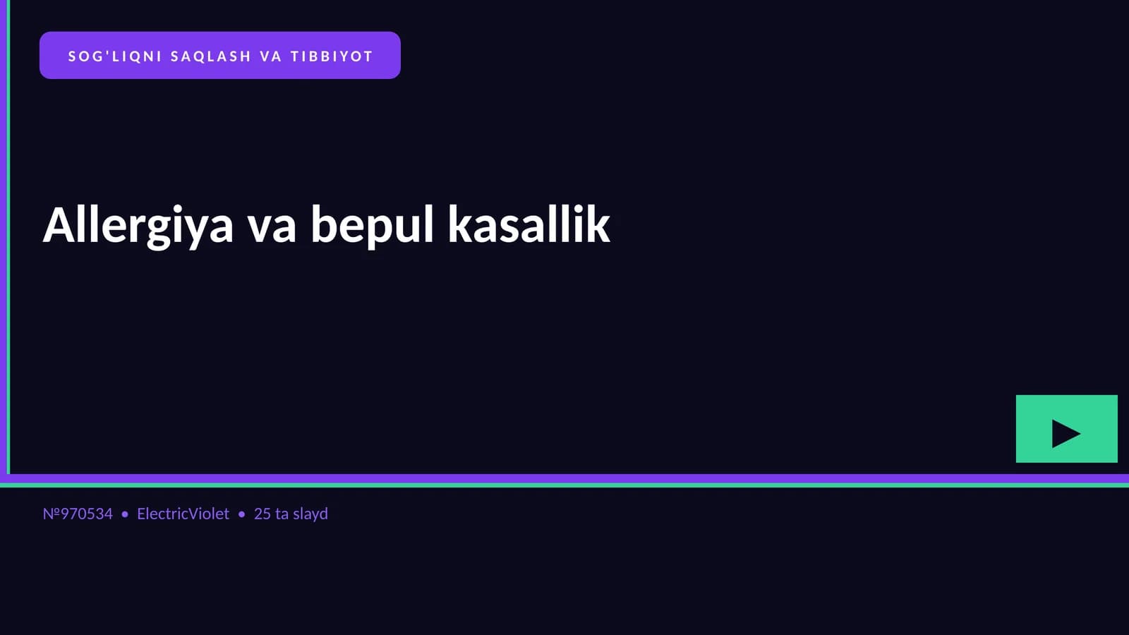 Allergiya va bepul kasallik