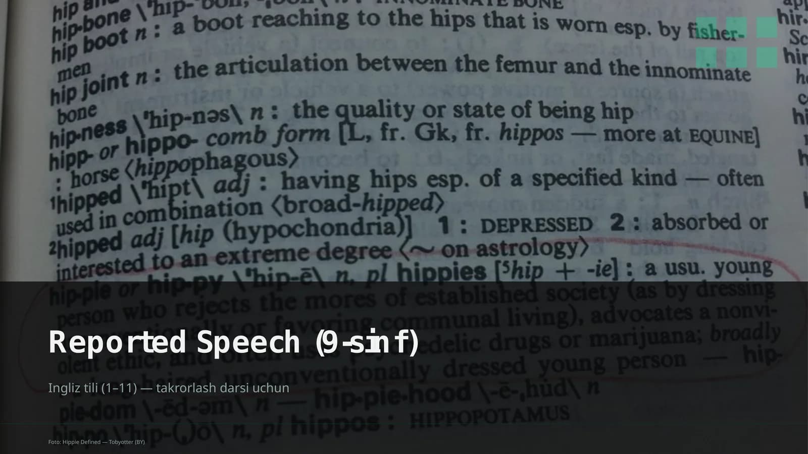 Reported Speech (9-sinf)