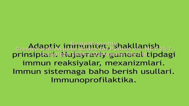 **Adaptiv immunitet**