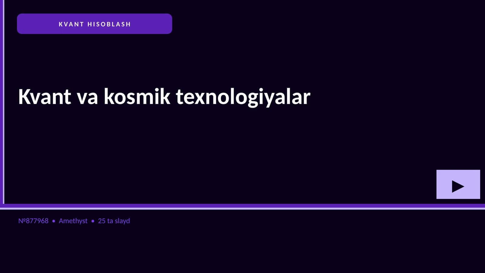 KVANT HISOBLASH