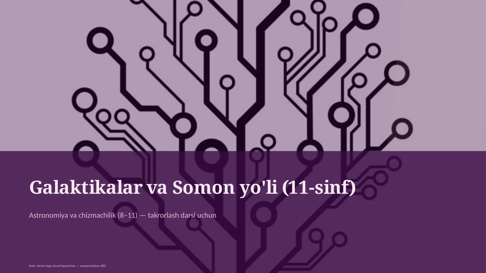 Galaktikalar va Somon yo'li (11-sinf)