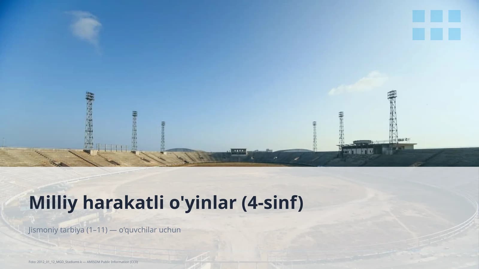 Milliy harakatli o'yinlar (4-sinf)