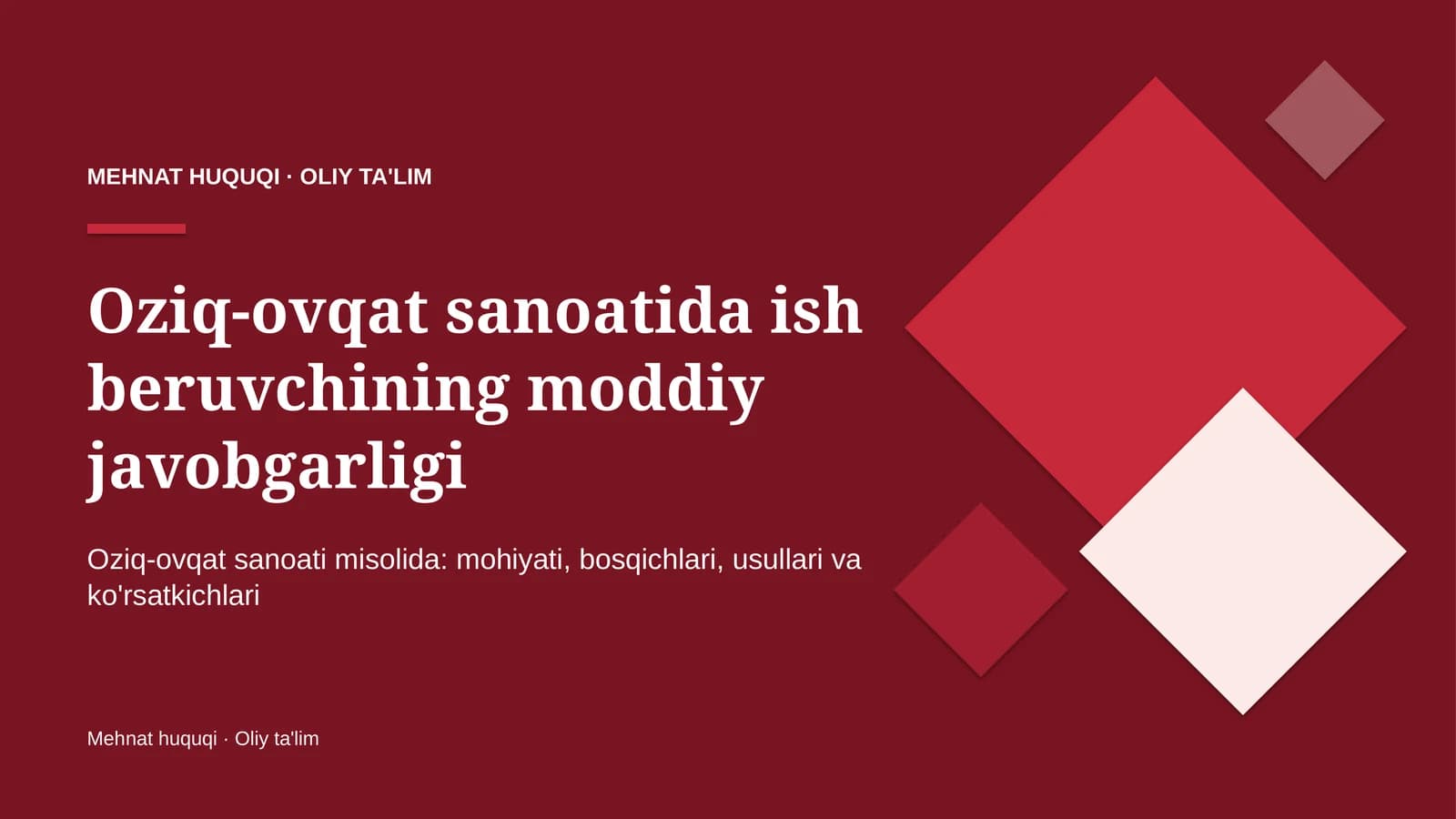 oziq ovqat sanoatida ish beruvchining moddiy javobgarligi 7379