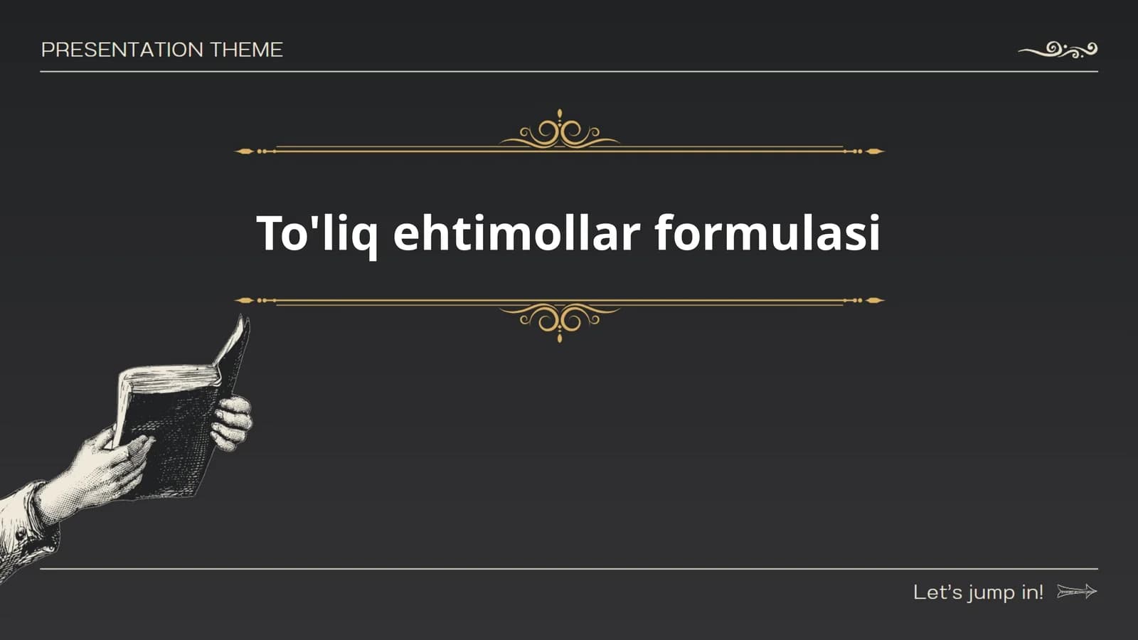 To'liq ehtimollar formulasi