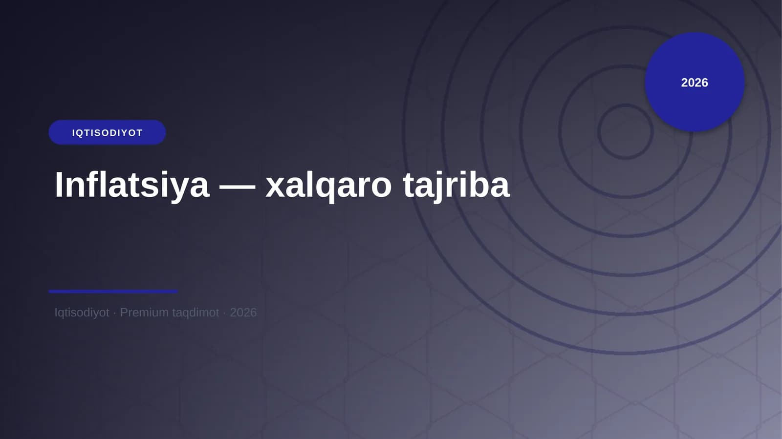 Inflatsiya — xalqaro tajriba