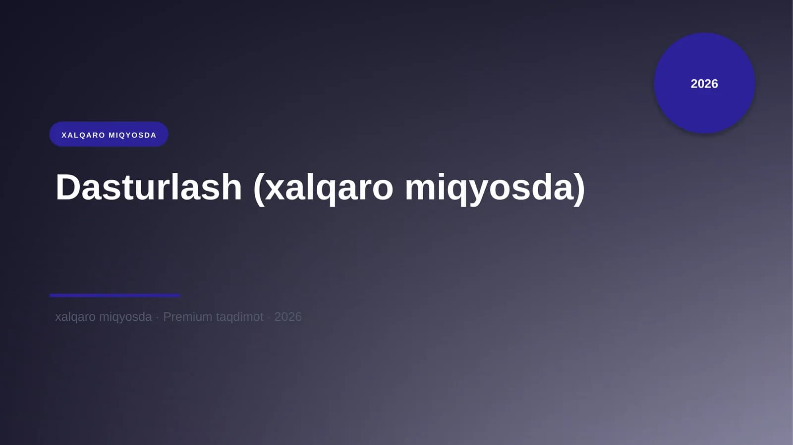 Dasturlash (xalqaro miqyosda)