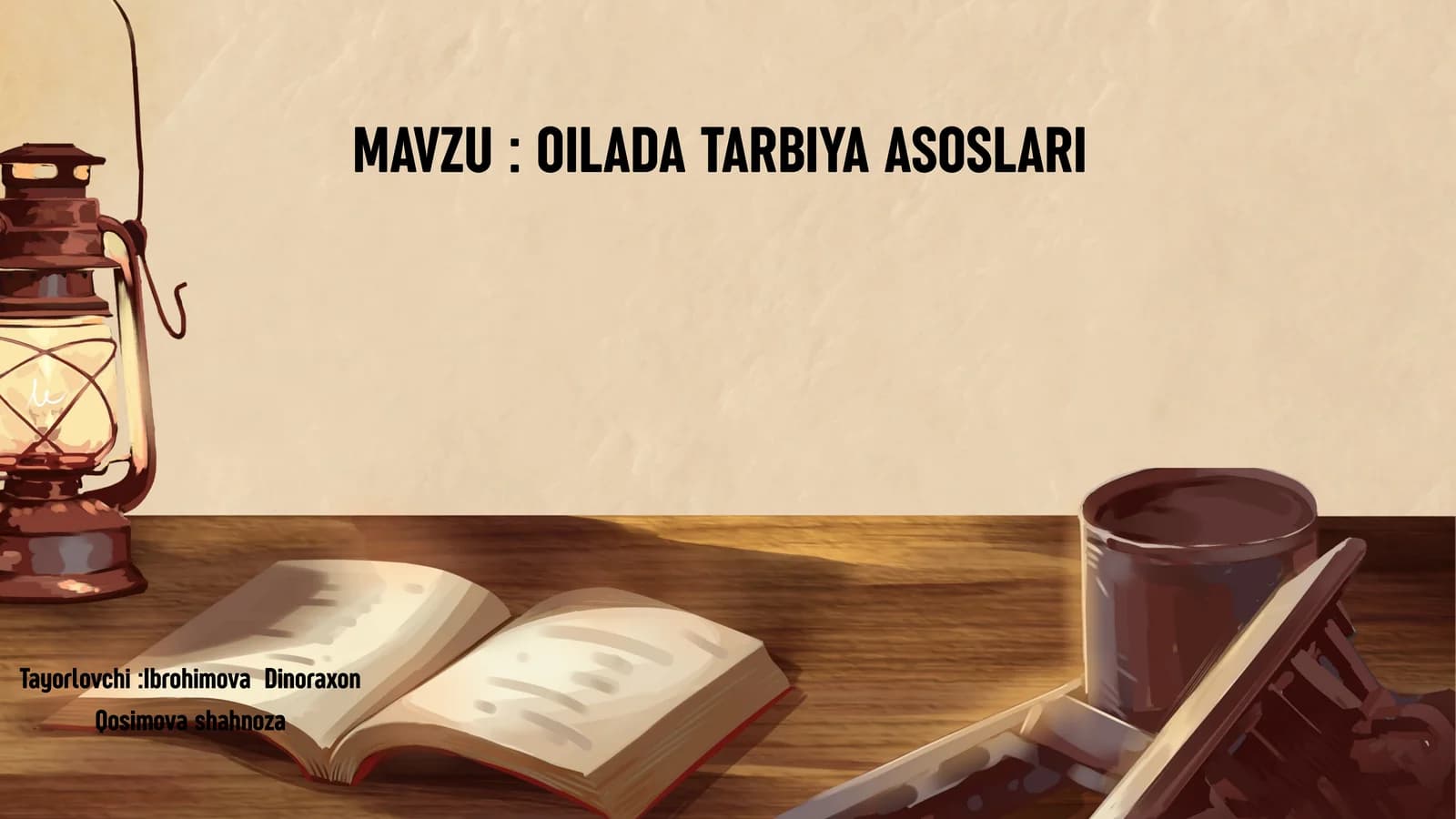 oilada tarbiya asoslari