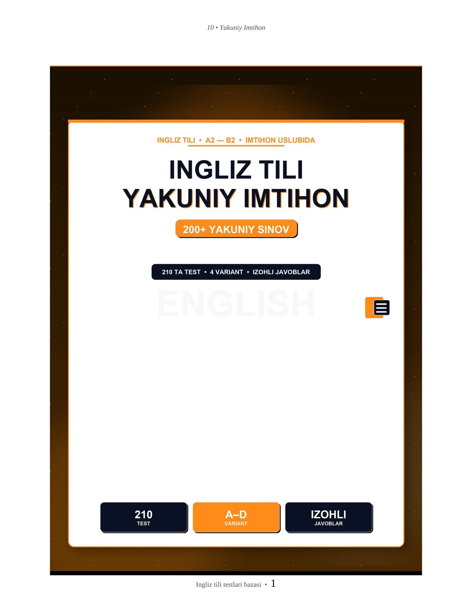 Yakuniy Imtihon