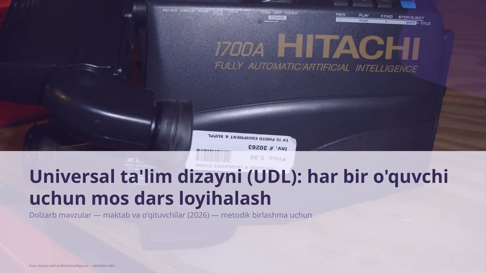 Universal ta'lim dizayni (UDL)