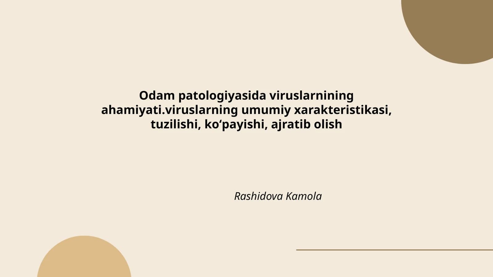 Viruslarning ahamiyati
