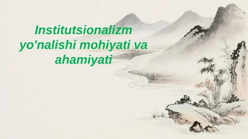Institutsionalizm