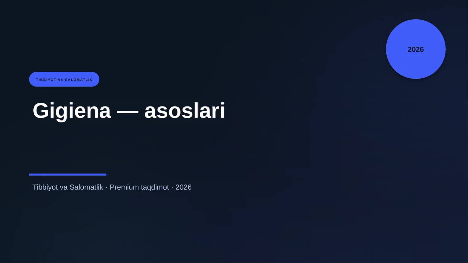 Gigiena — asoslari