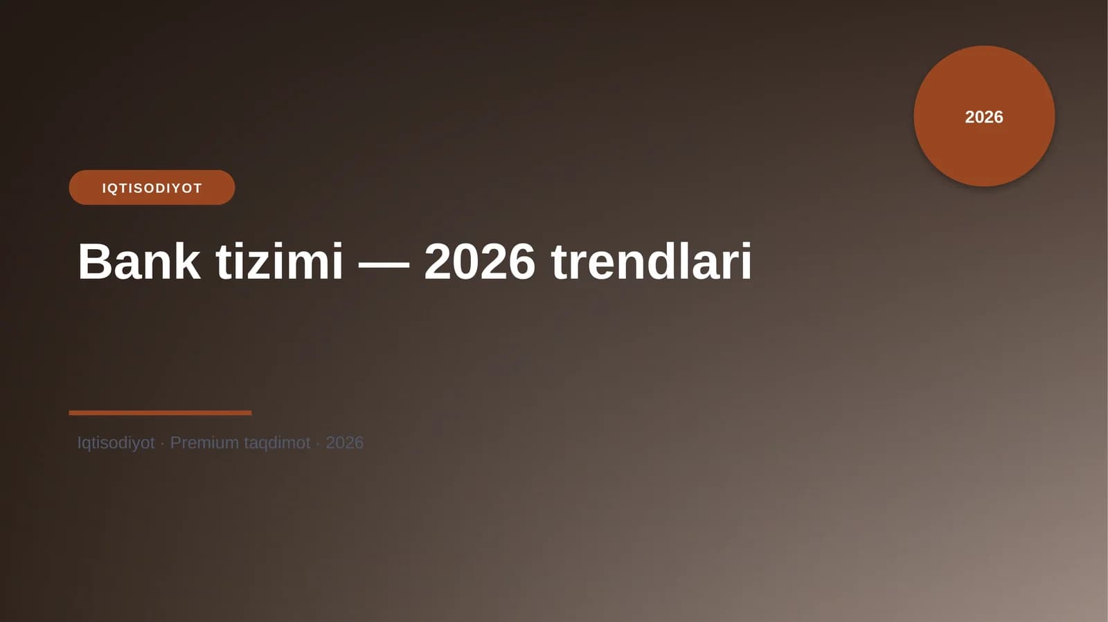 Bank tizimi — 2026 trendlari