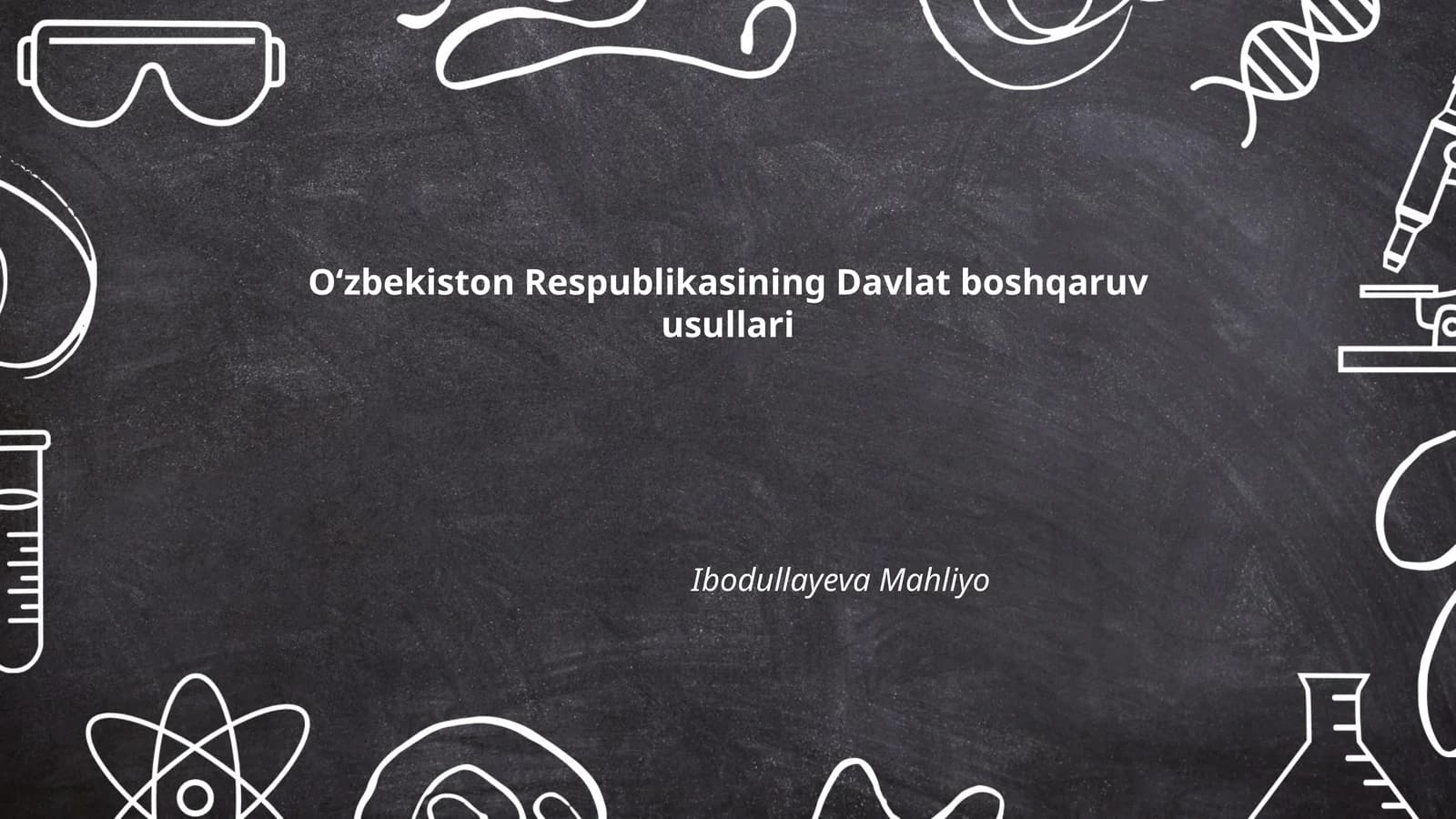O‘zbekiston Respublikasining Davlat boshqaruv usullari