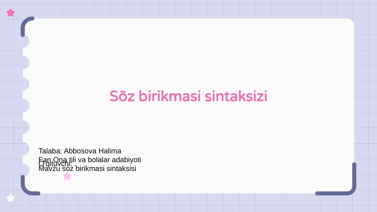 Sõz birikmasi sintaksizi