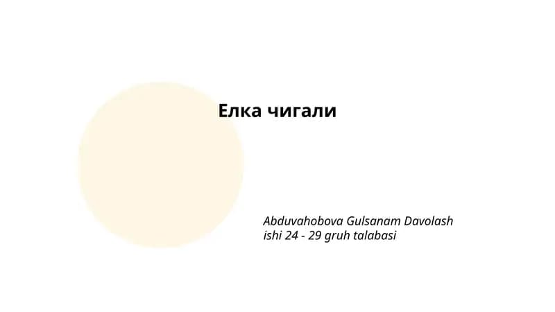 Yelka chig'ali