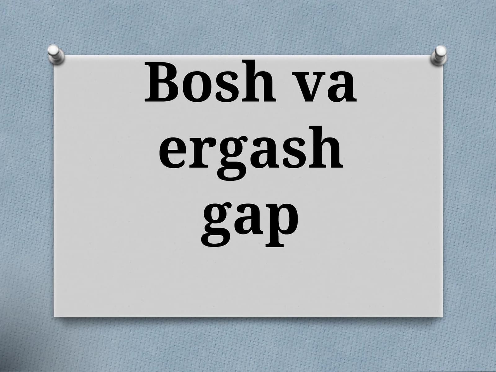 Boshvaergashgap