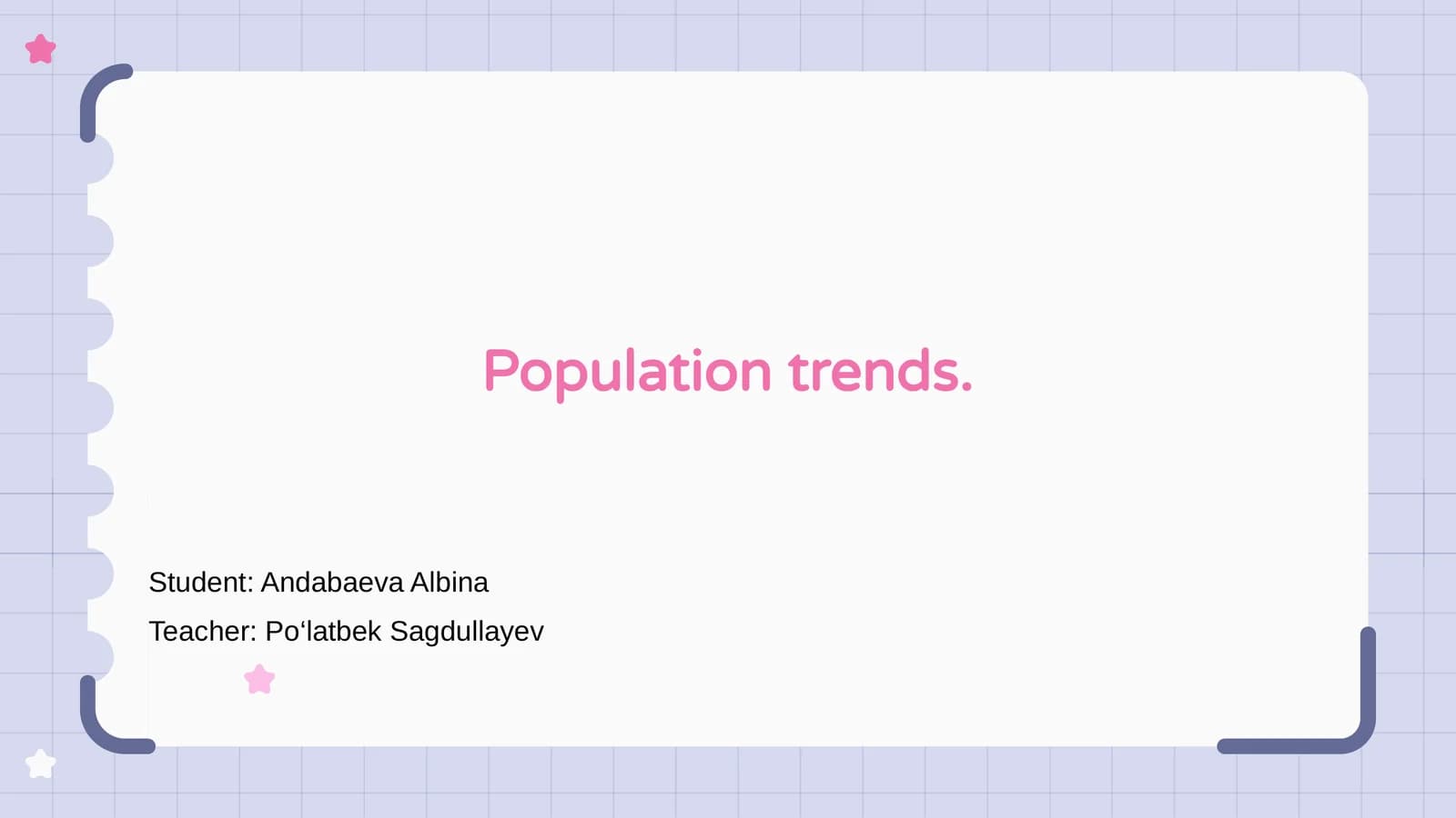 Population Trends