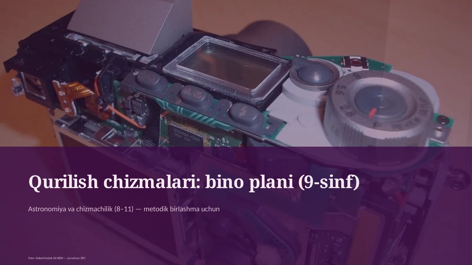 Qurilish chizmalari: bino plani (9-sinf)