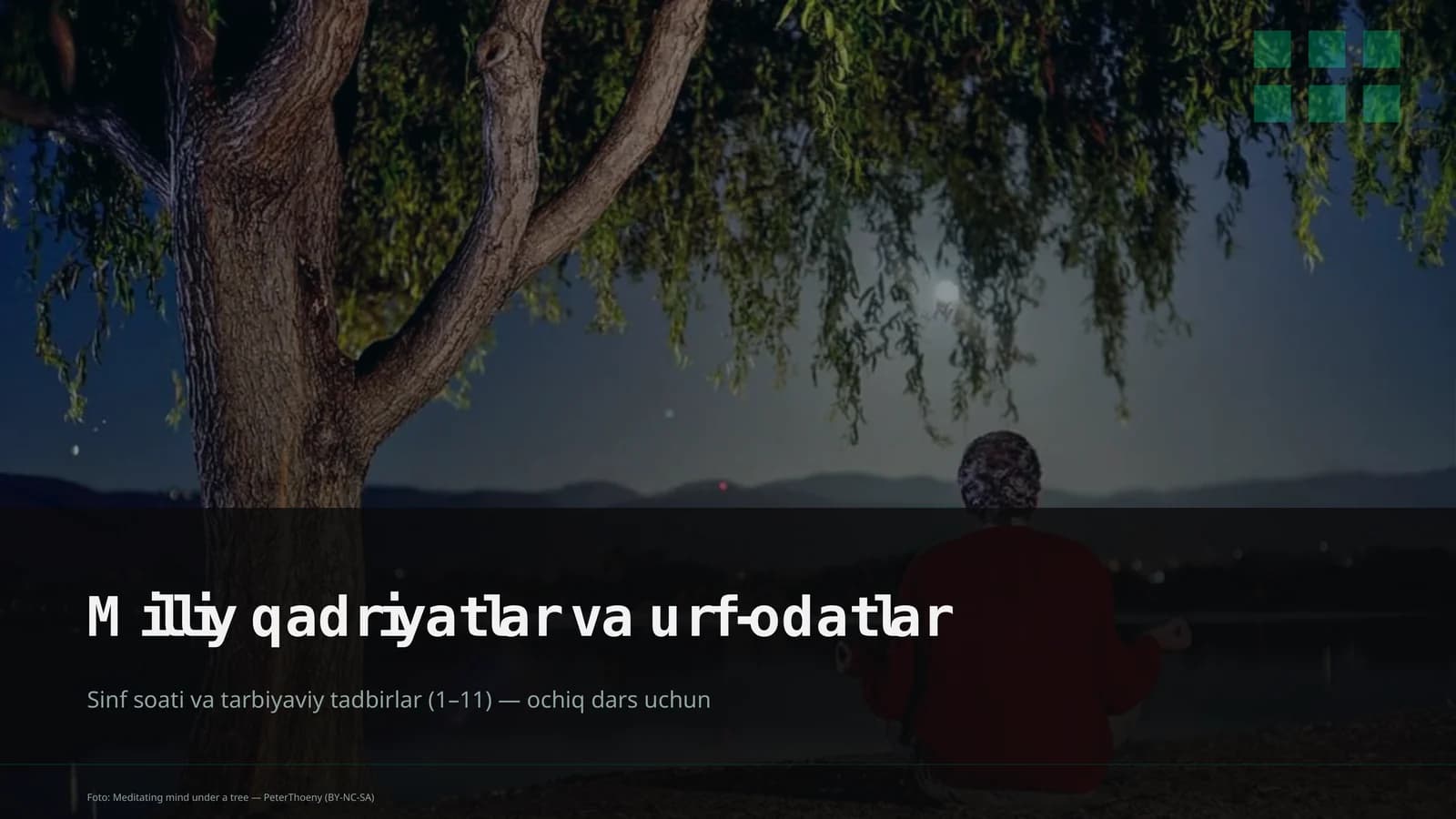 Milliy qadriyatlar va urf-odatlar