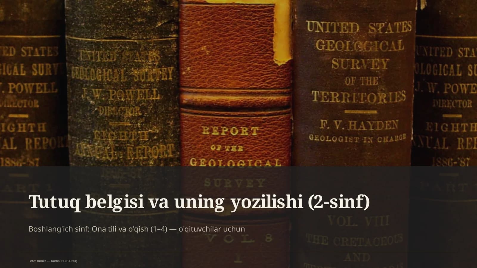 Tutuq belgisi va uning yozilishi (2-sinf)