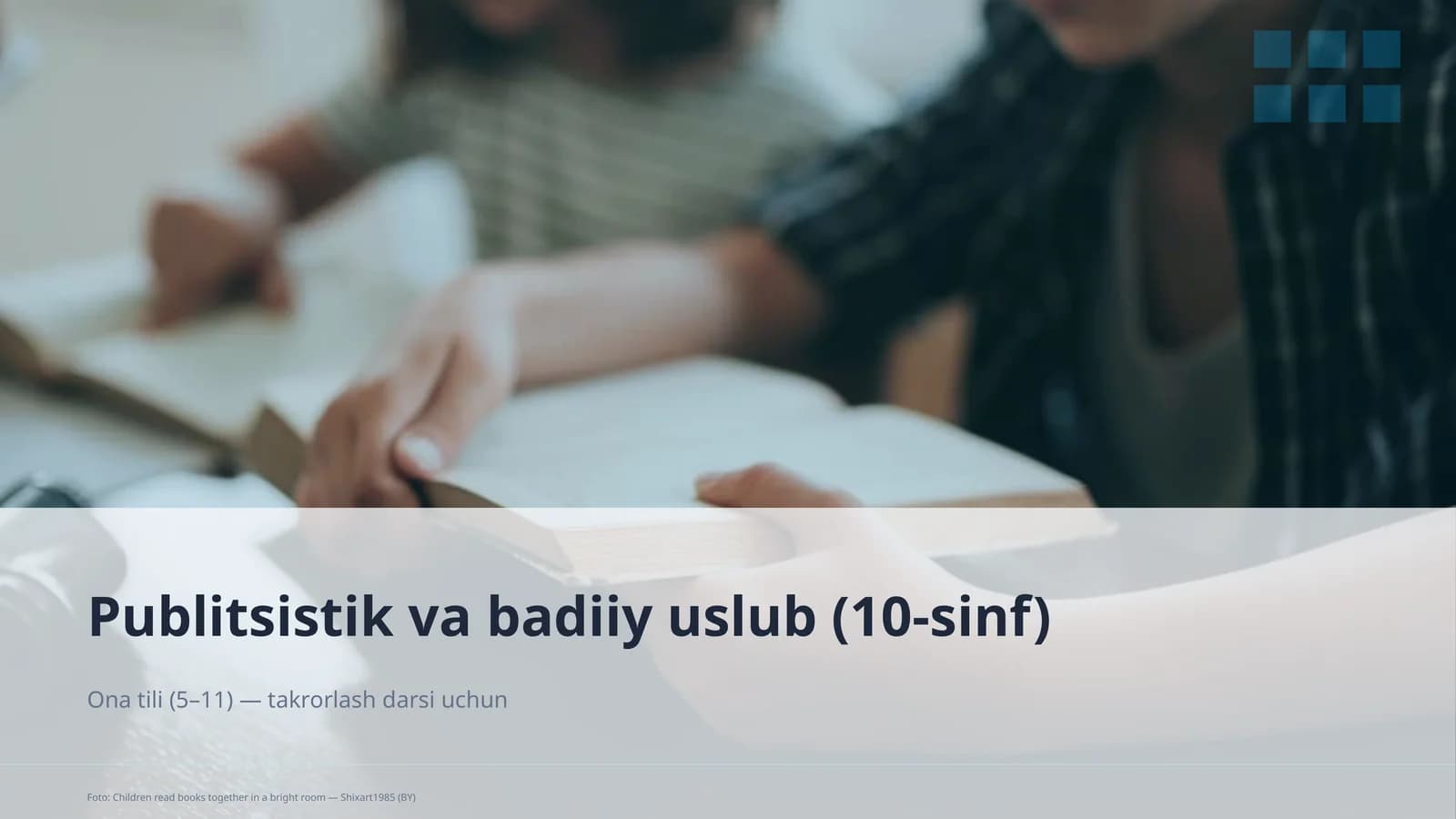 Publitsistik va badiiy uslub (10-sinf)