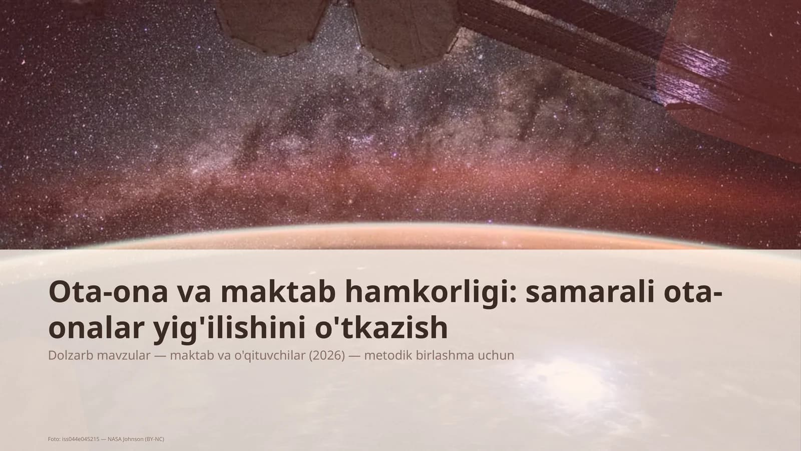 Dolzarb mavzular — maktab va o'qituvchilar