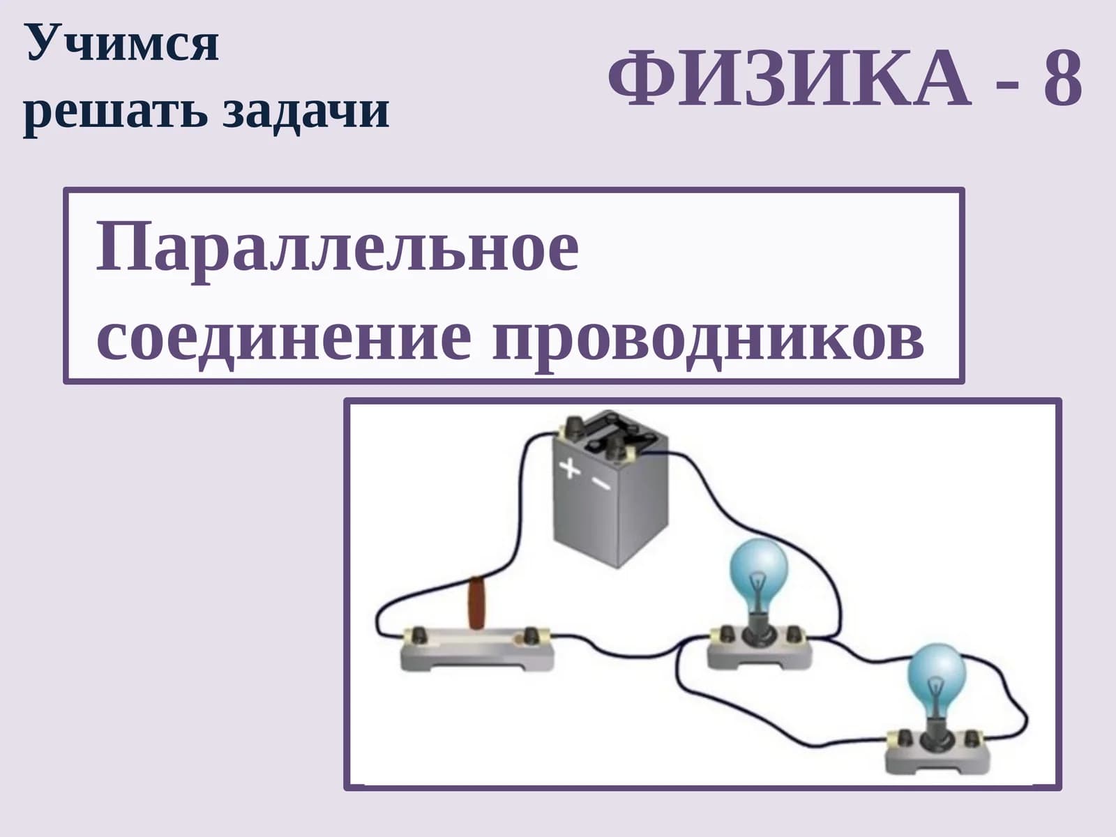 Fizika - O'tkazgichlarning parallel ulanishi (10-sinf)