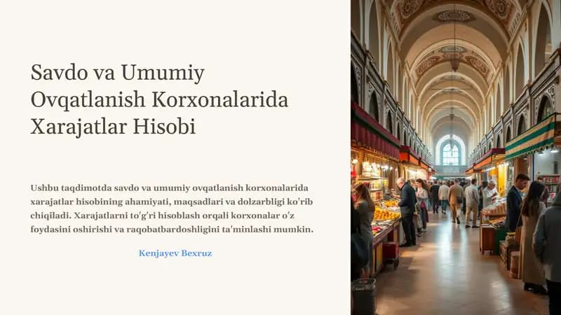 Xarajatlar Hisobi