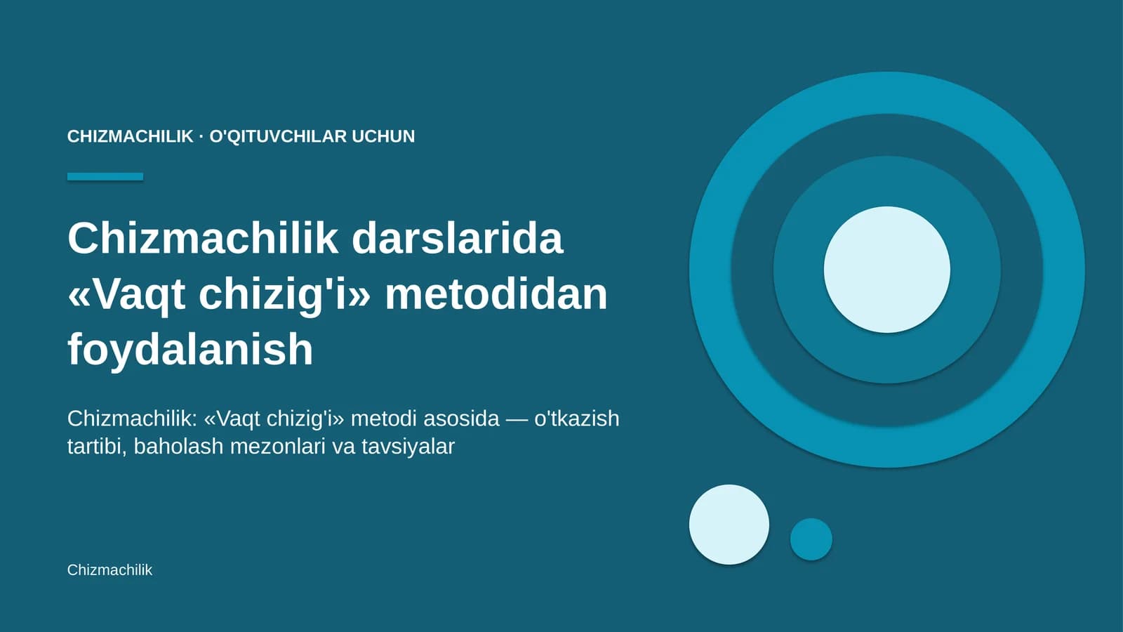 chizmachilik darslarida vaqt chizig'i metodidan foydalanish 8997