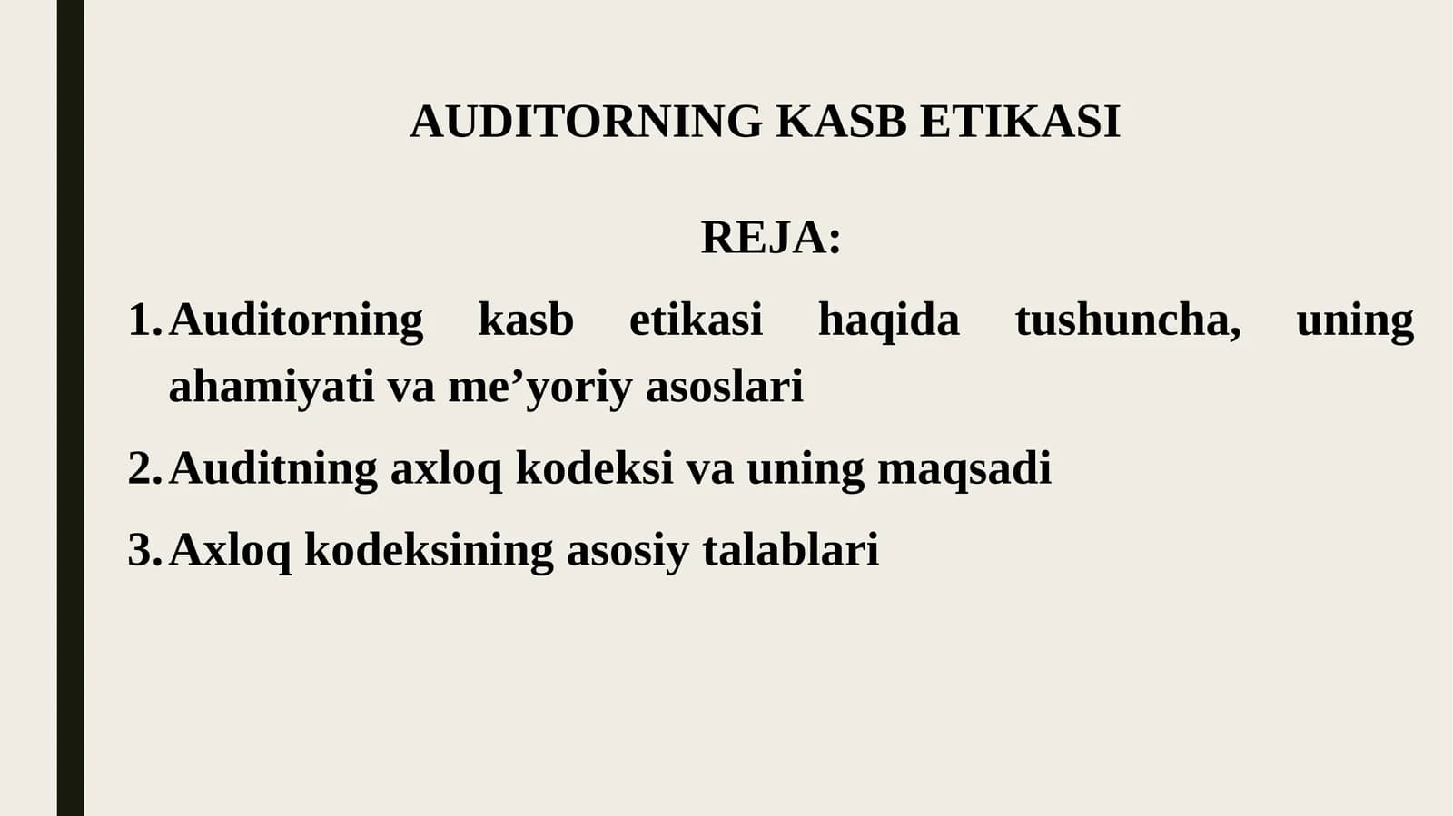 AUDITORNING KASB ETIKASI
