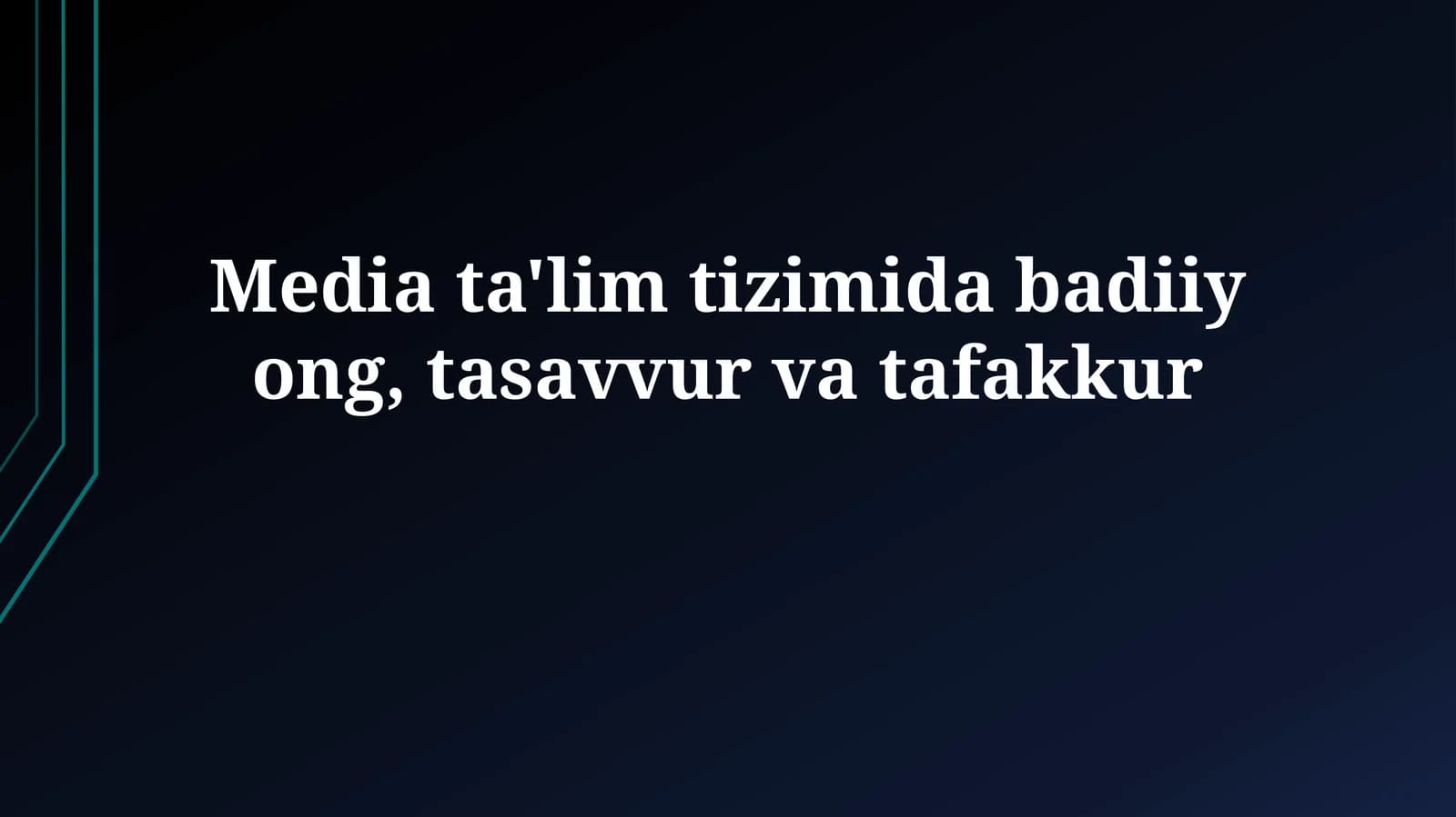 Media ta'lim tizimi