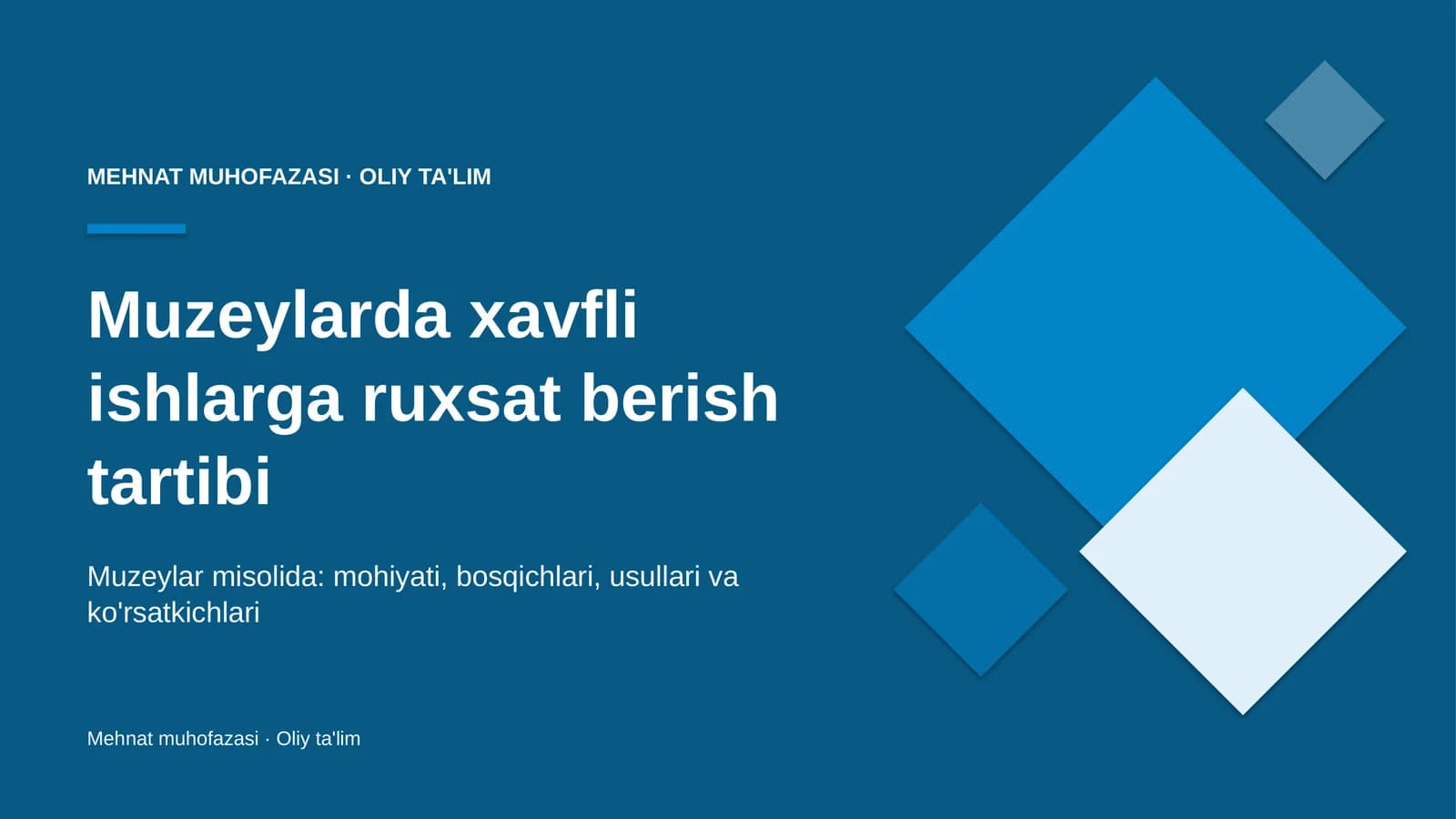 muzeylarda xavfli ishlarga ruxsat berish tartibi 5274