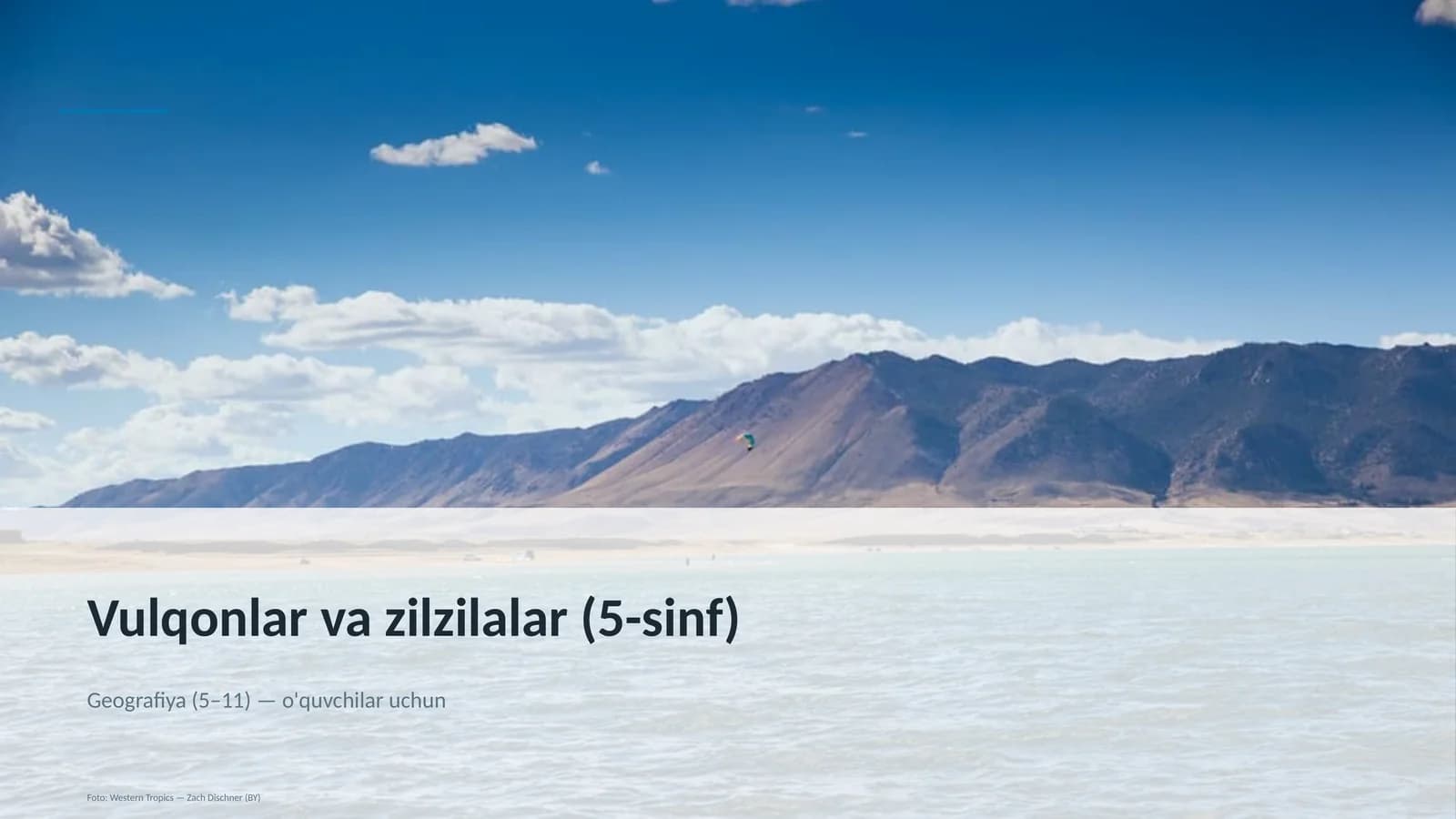Vulqonlar va zilzilalar (5-sinf)