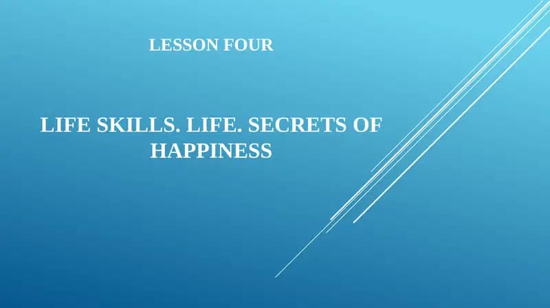 Life skills
