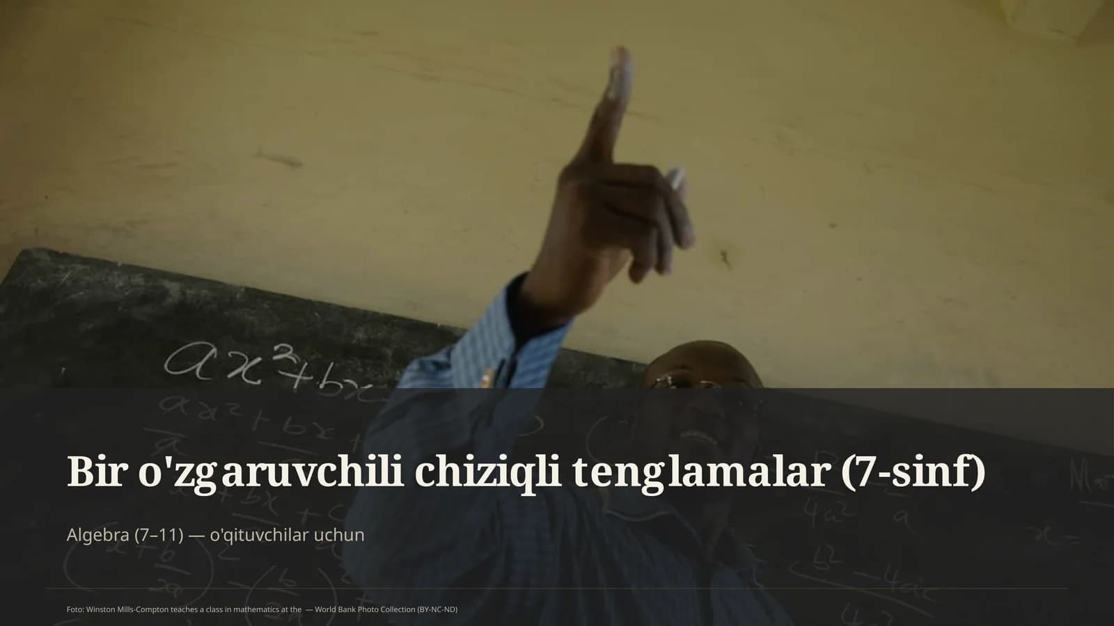 Bir o'zgaruvchili chiziqli tenglamalar (7-sinf)