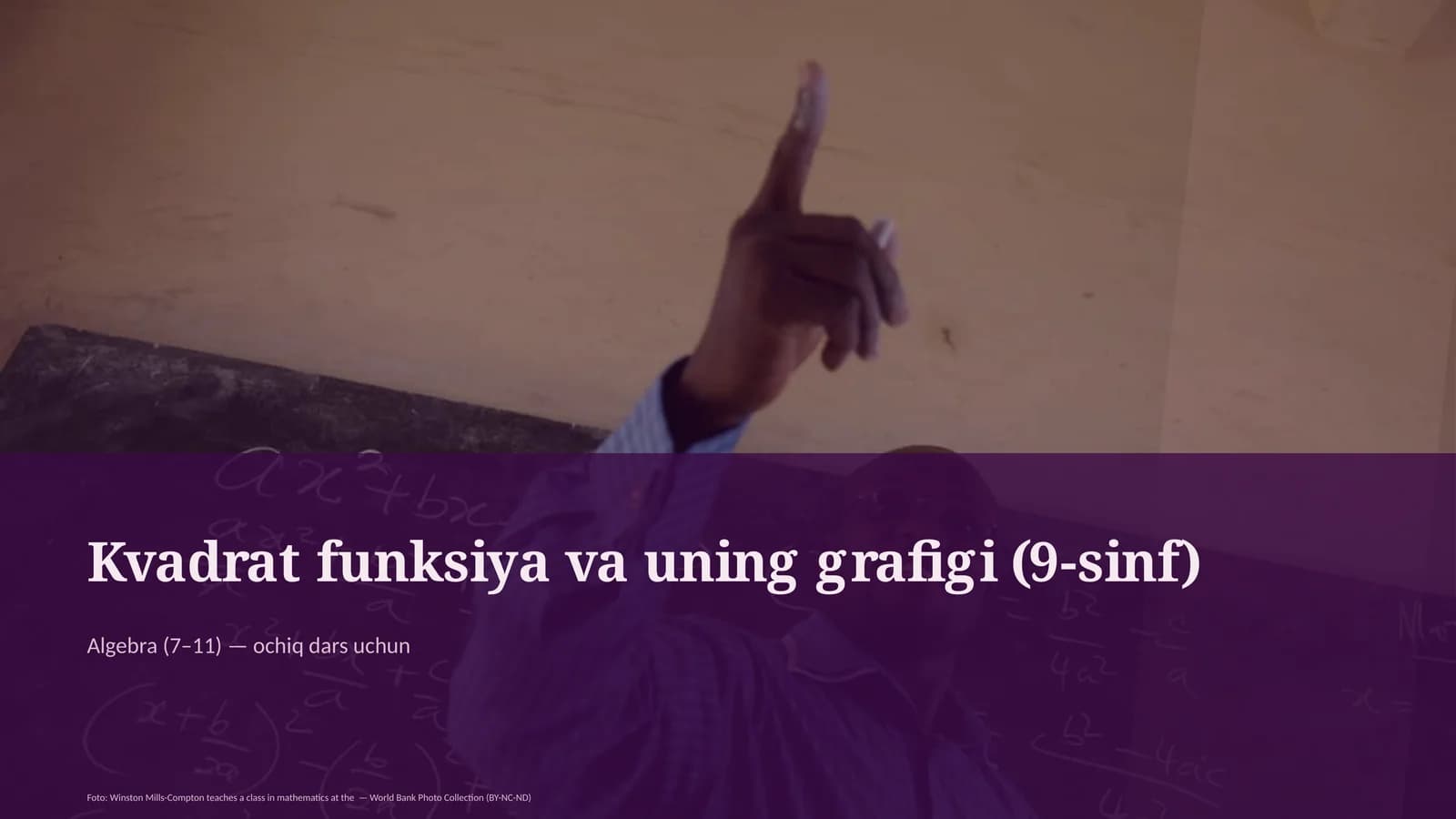 Kvadrat funksiya va uning grafigi (9-sinf)