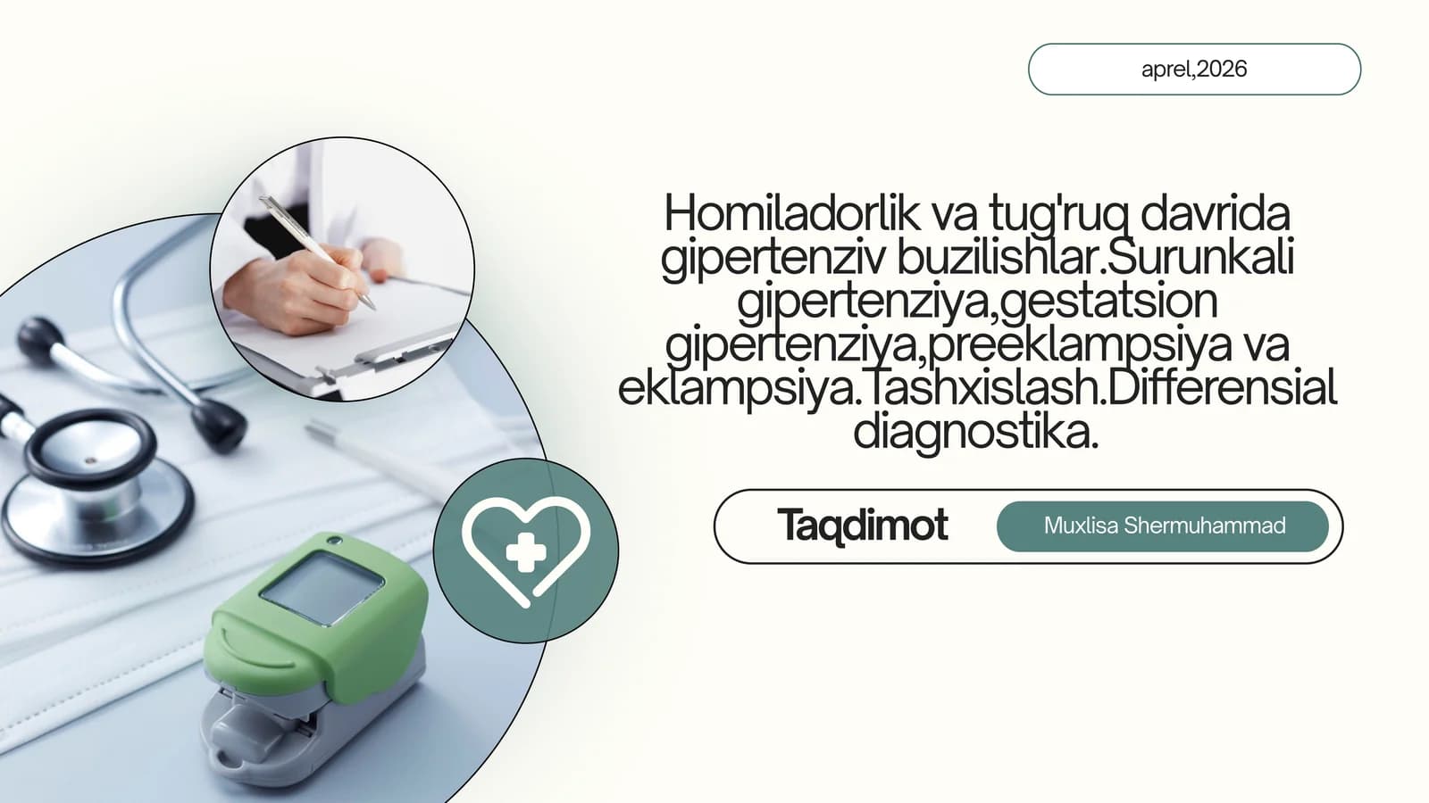 Homiladorlikdagi gipertenziv buzilishlar preeklampsiya va eklampsiya