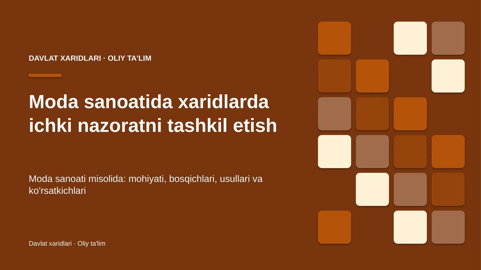 moda sanoatida xaridlarda ichki nazoratni tashkil etish 4453