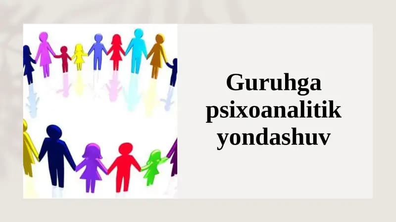 Guruhga psixoanalitik yondashuv