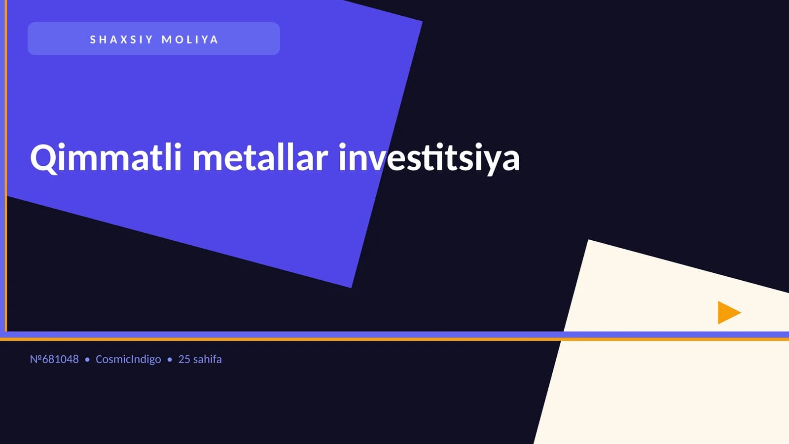 Qimmatli metallar investitsiya