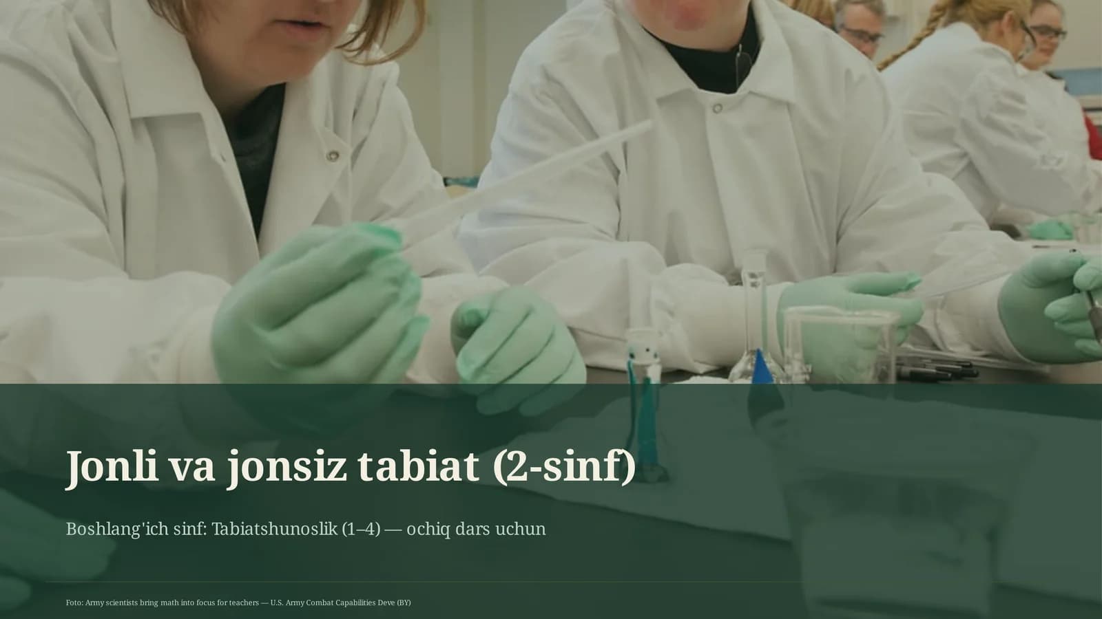 Jonli va jonsiz tabiat (2-sinf)