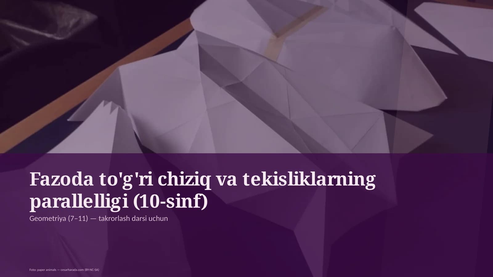 Geometriya (7– 11) — takrorlash darsi uchun