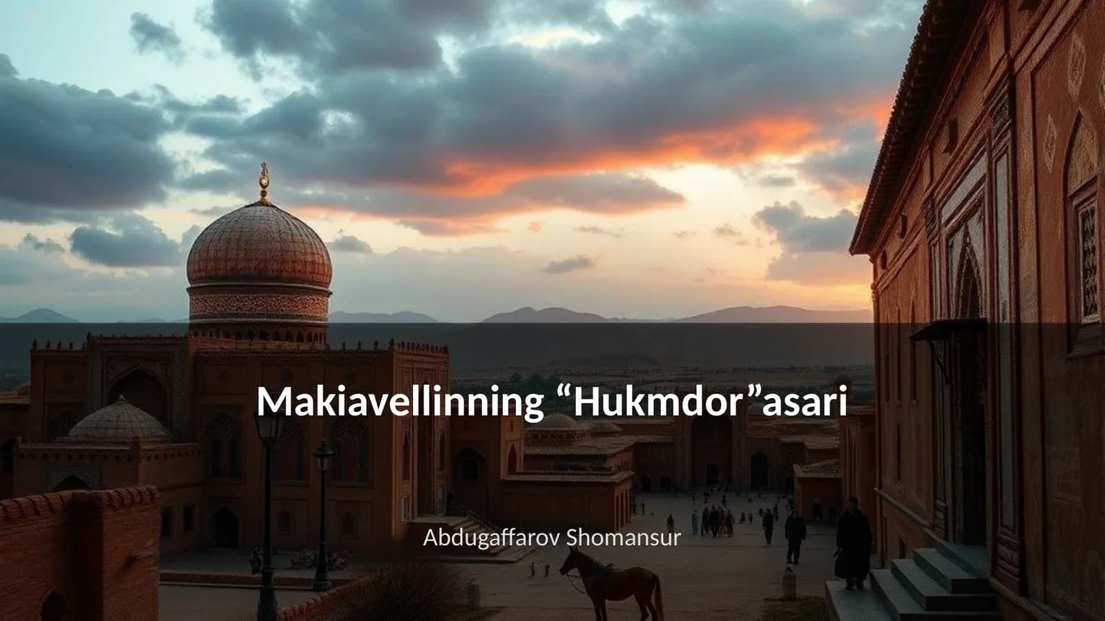 Makiavellinning “Hukmdor”asari