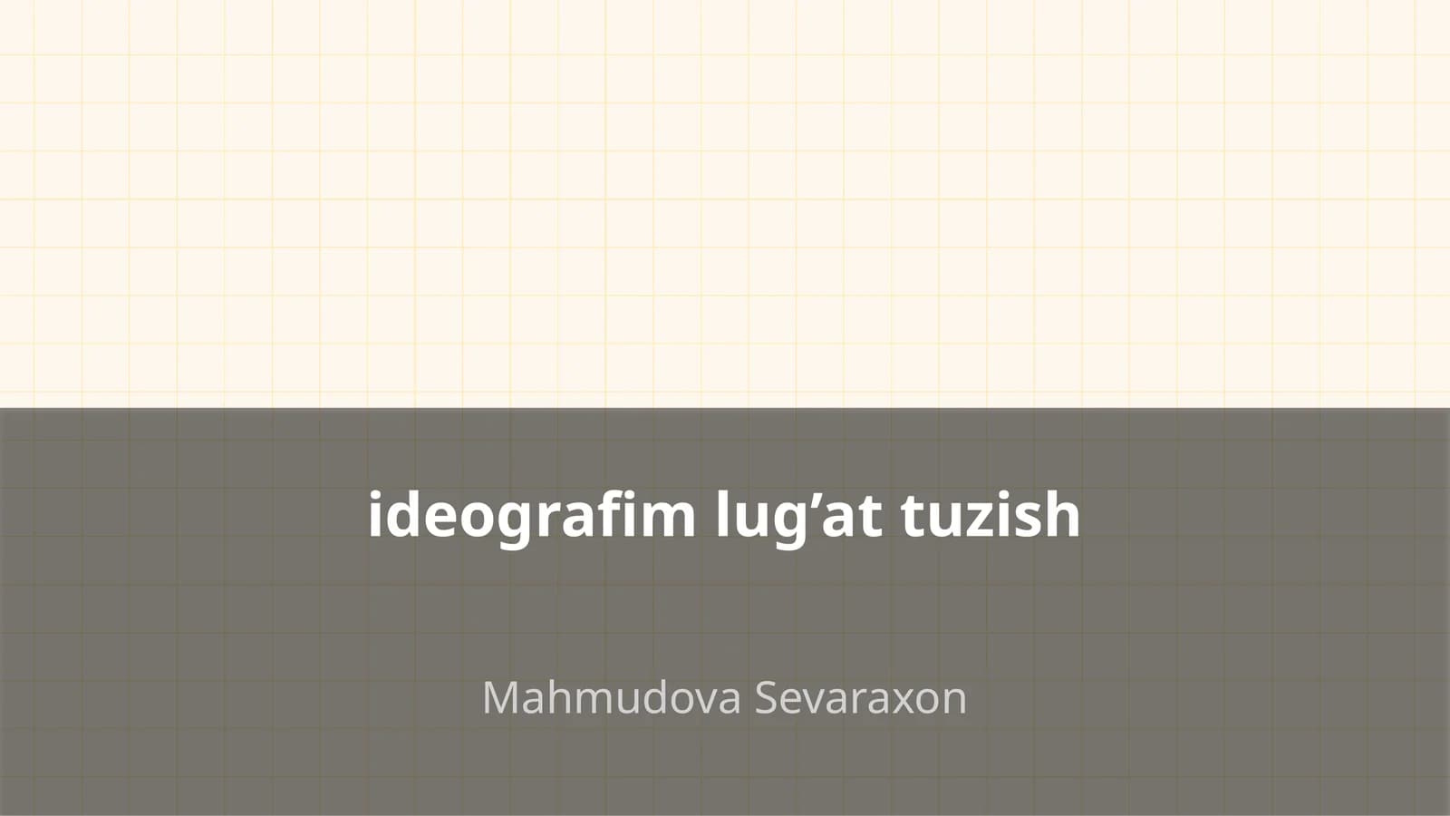 Ideografik lug’atlar