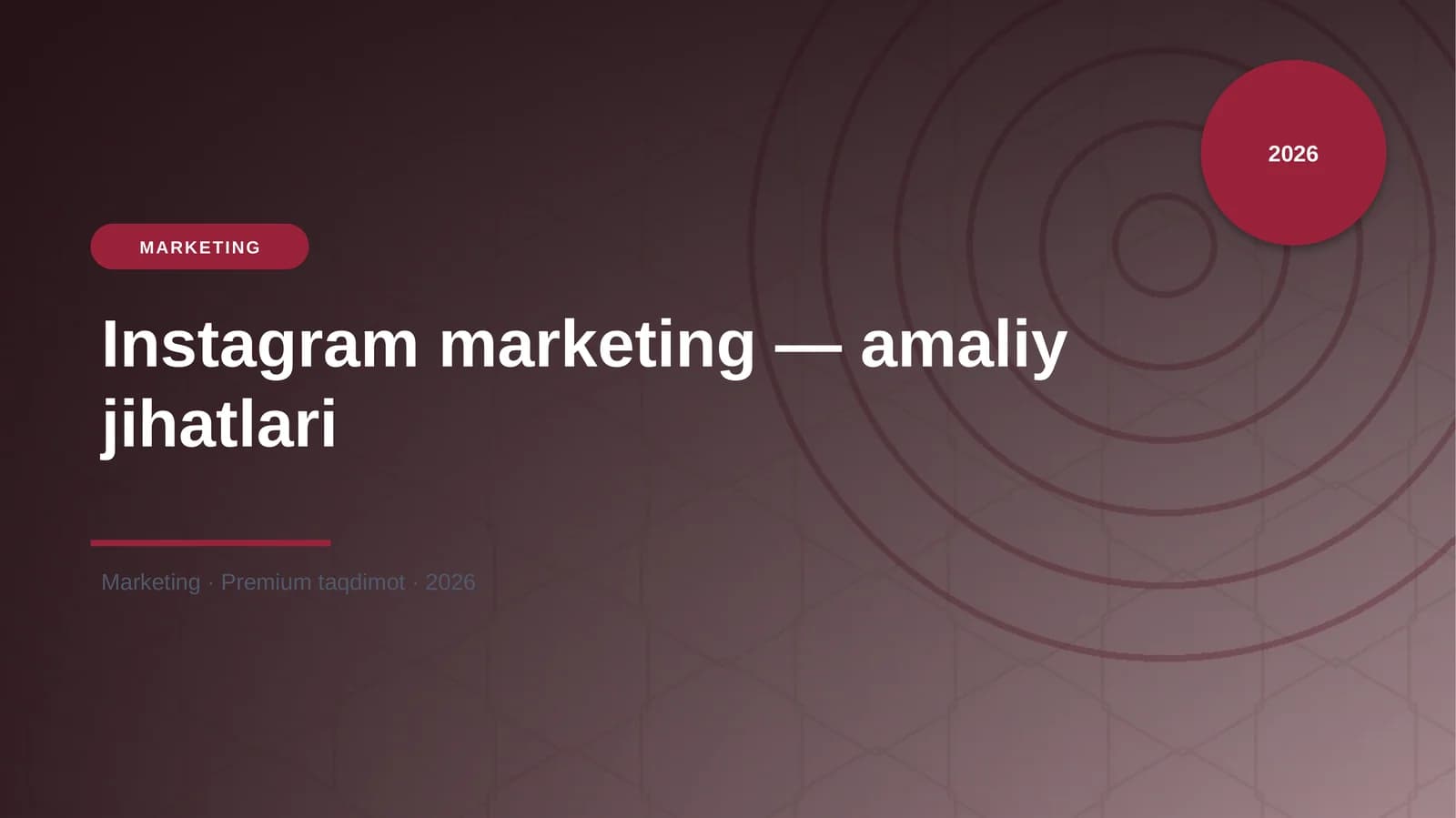 Instagram marketing — amaliy jihatlari